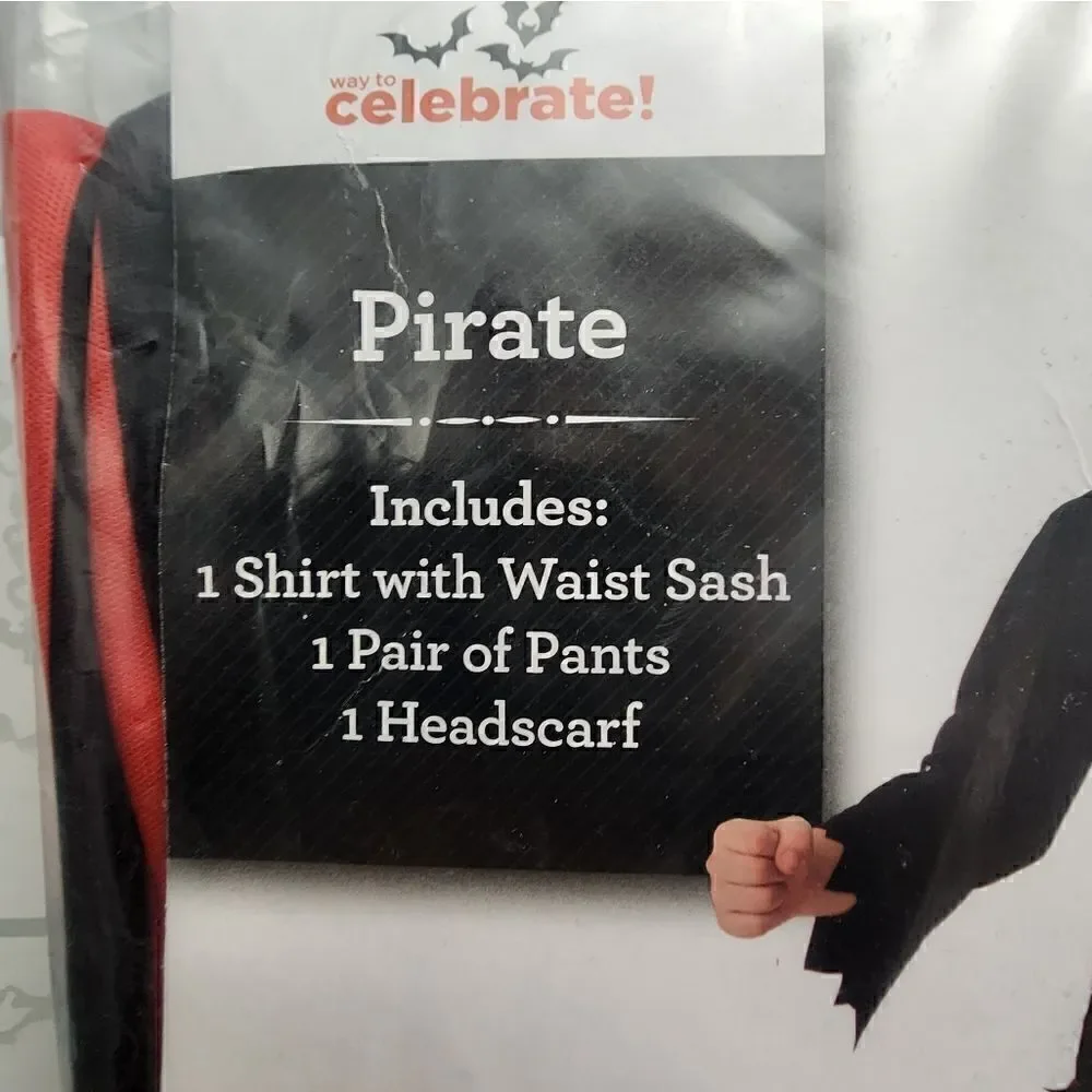 Nwt Pirate Boy Costume Kids Book Day Fancy Dress Outfit Pirates Caribbean